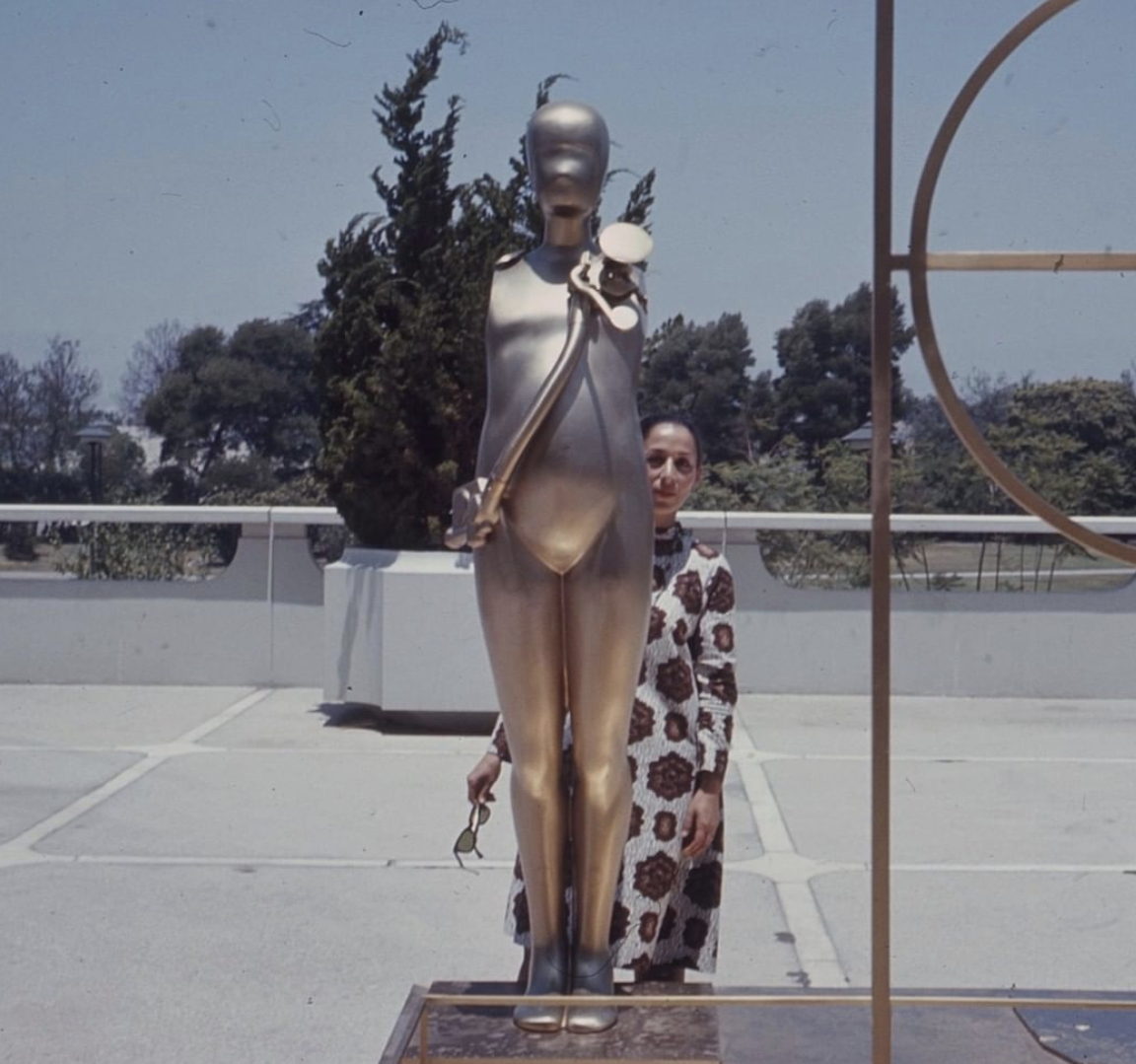 Image: Luchita Hurtado on a visit to LACMA in 1967, photo courtesy of the Hurtado studio.