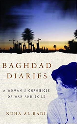 Baghdad Diaries: A Woman's Chronicle of War and Exile" by Nuha Al-Radi, book cover, 2003
