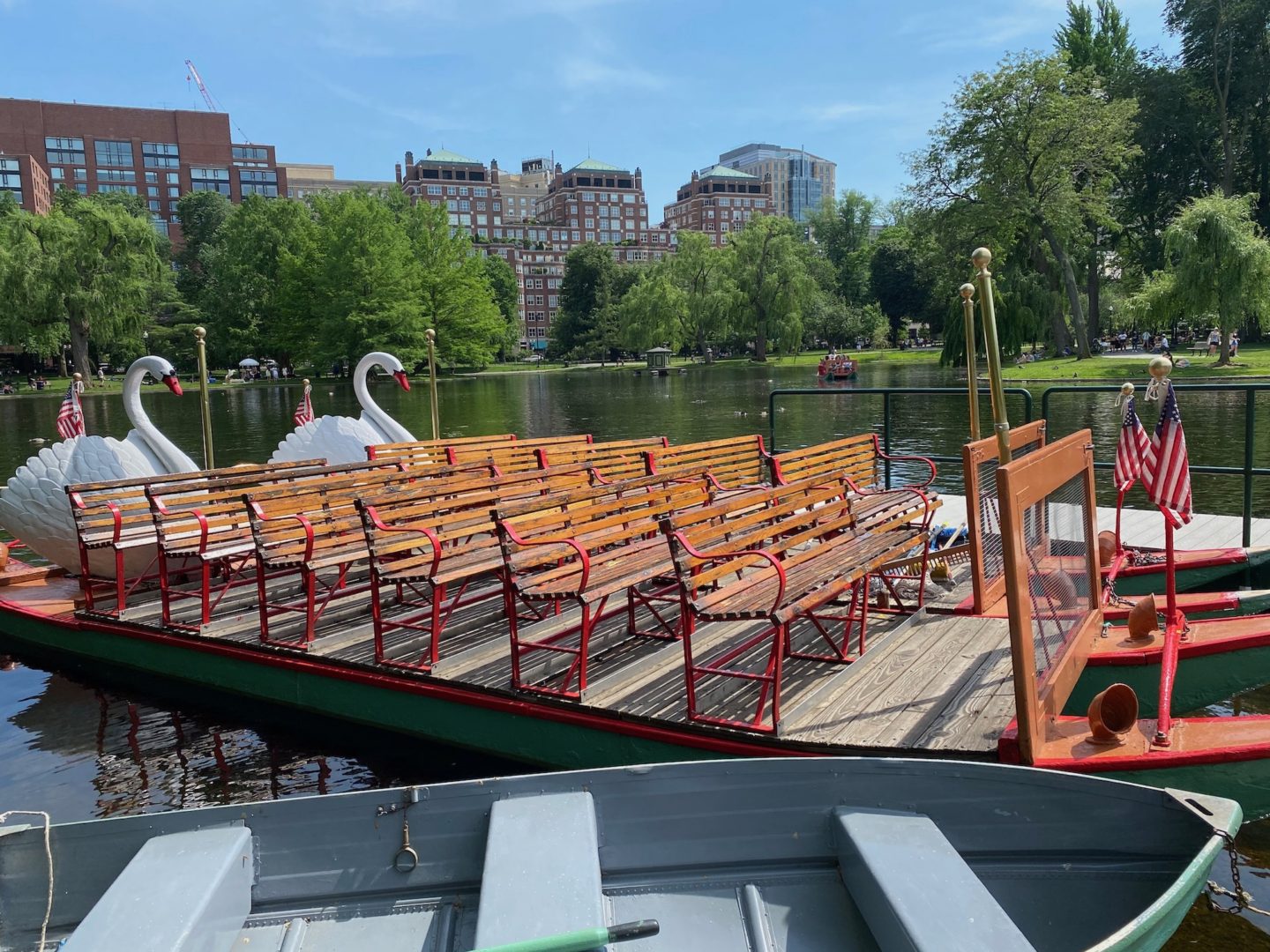 Swan Boats at Boston Public Garden, Boston, Massachusetts