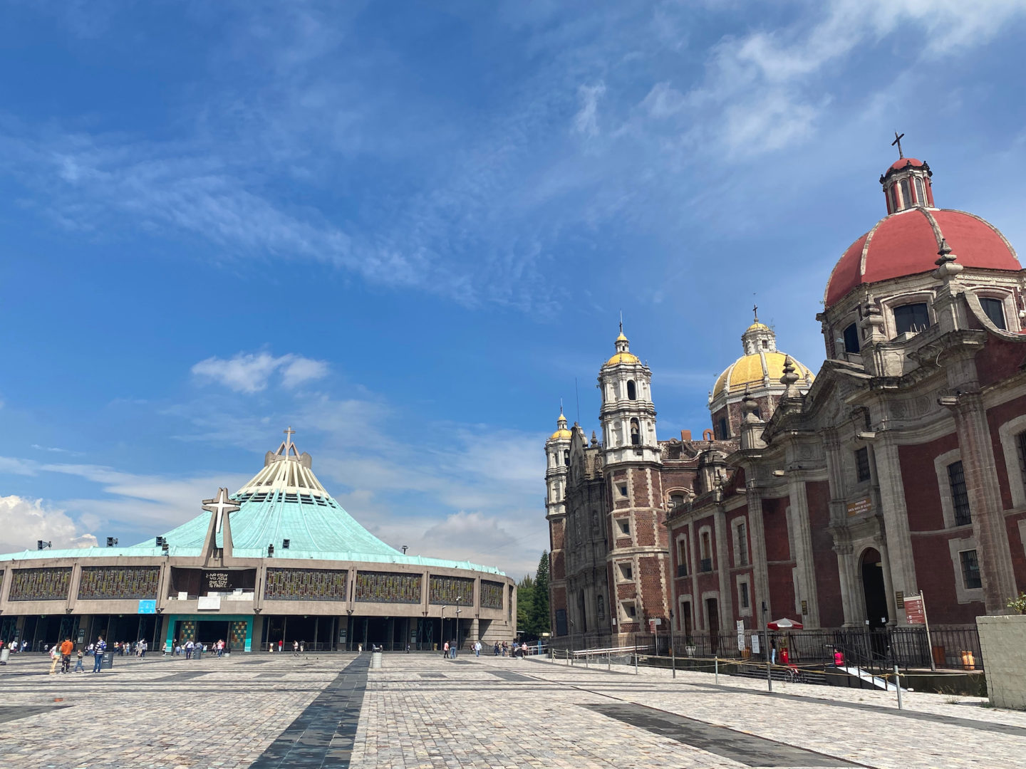 New Basilica (left) and Basilica of Our Lady of Guadalupe (right), Mexico City, Mexico