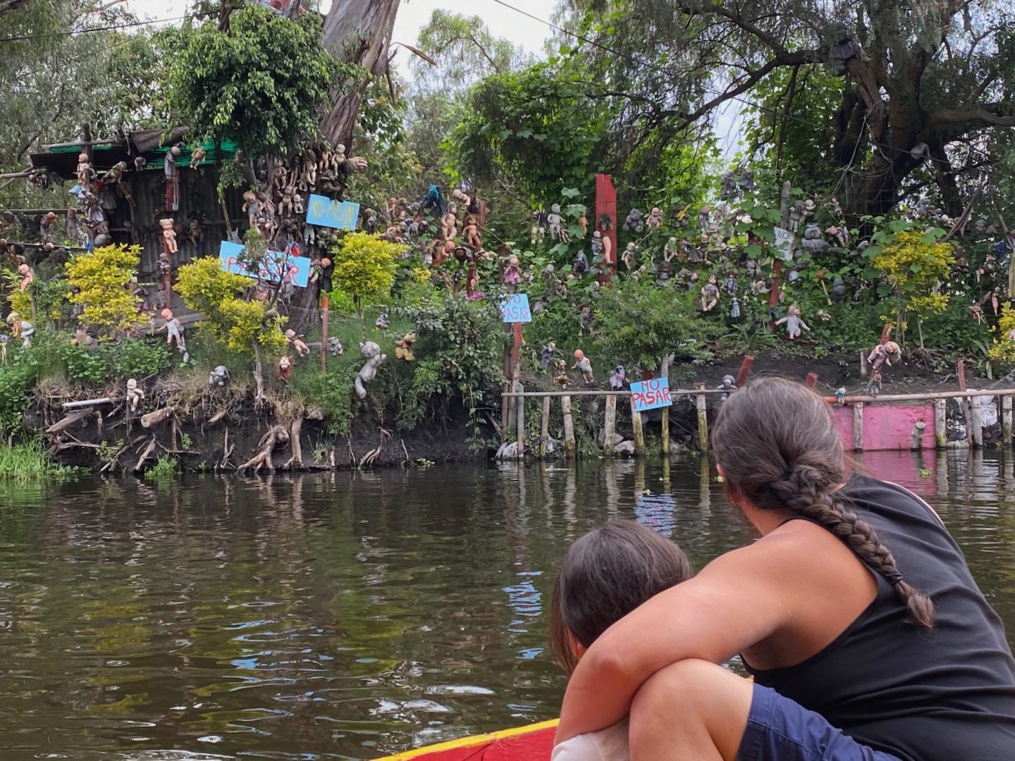 Floating Gardens of Xochimilco, Isla de las Munecas (Island of Baby Dolls), Mexico City, Mexico